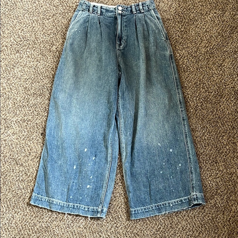 Free People Vintage Wide-Leg Denim Jeans